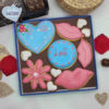 caja galletas personalizadas San Valentin corazon azul