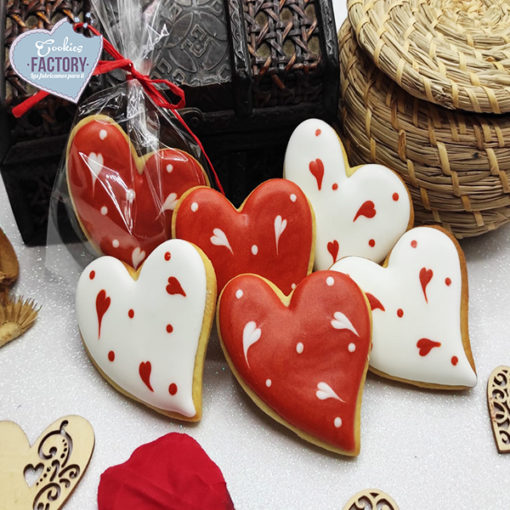 galletas decoradas san valentin corazones pintados