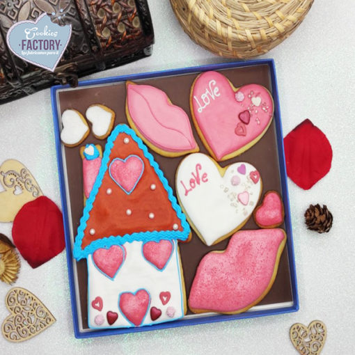 galletas decoradas san valentin casita corazon