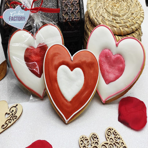 galletas decoradas san valentin corazon perfilado